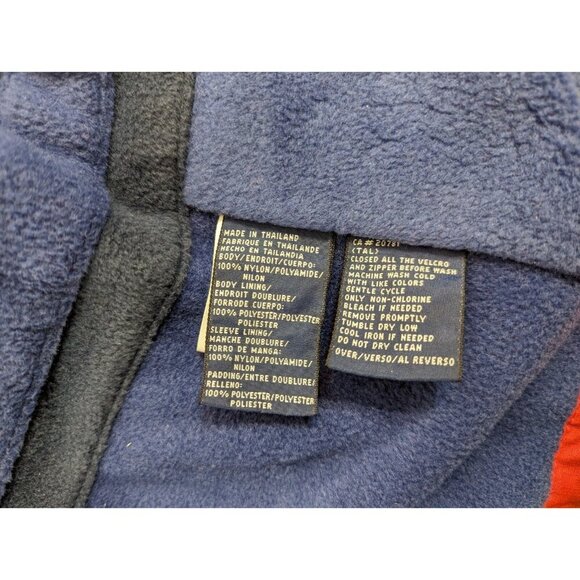 Tommy Hilfiger Red Front Pocket Jacket Polyester Fleece Lining Mens Size Large - Picture 2 of 16